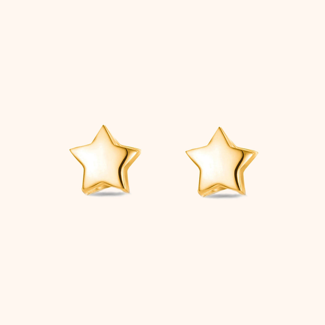 Star Earrings - Luna-Gold-Nora Luxe