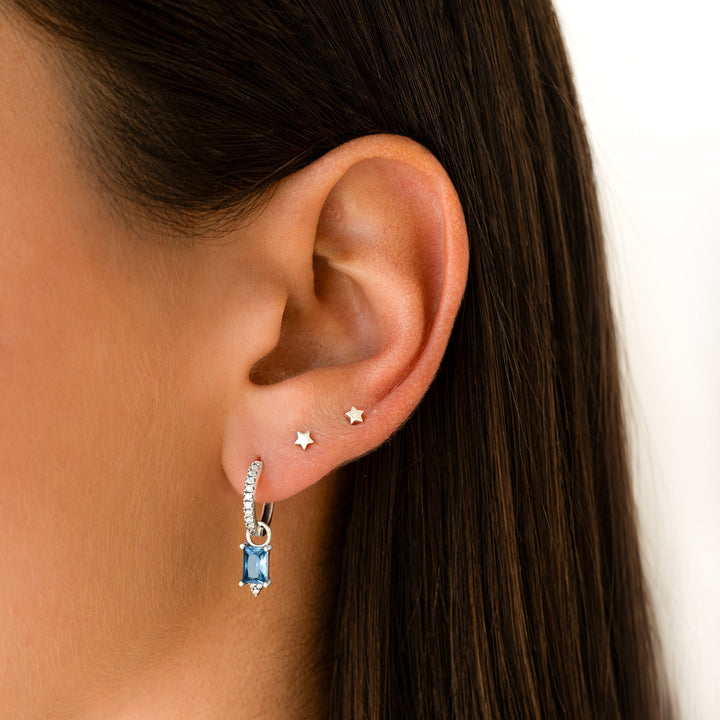 Star Earrings - Luna-Silver-Nora Luxe