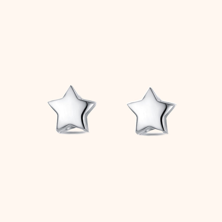 Star Earrings - Luna-Silver-Nora Luxe