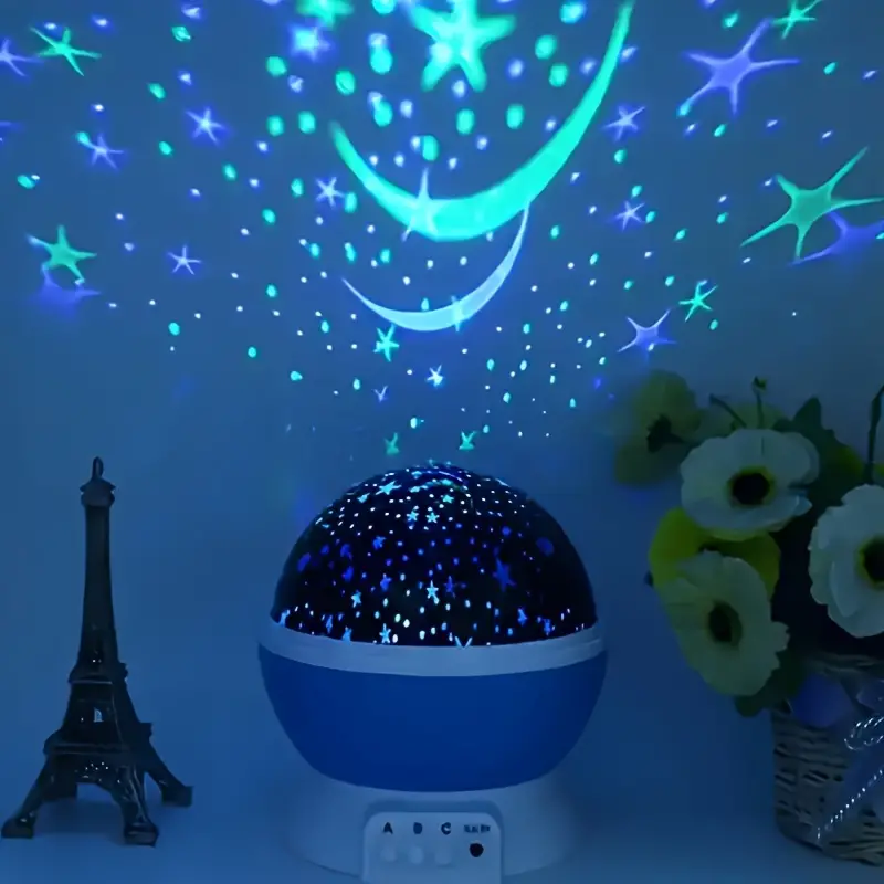 Star Projector Night Lamp - Luna-Blue-Nora Luxe