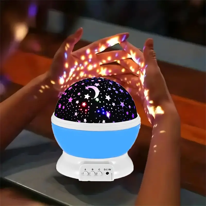 Star Projector Night Lamp - Luna-Blue-Nora Luxe