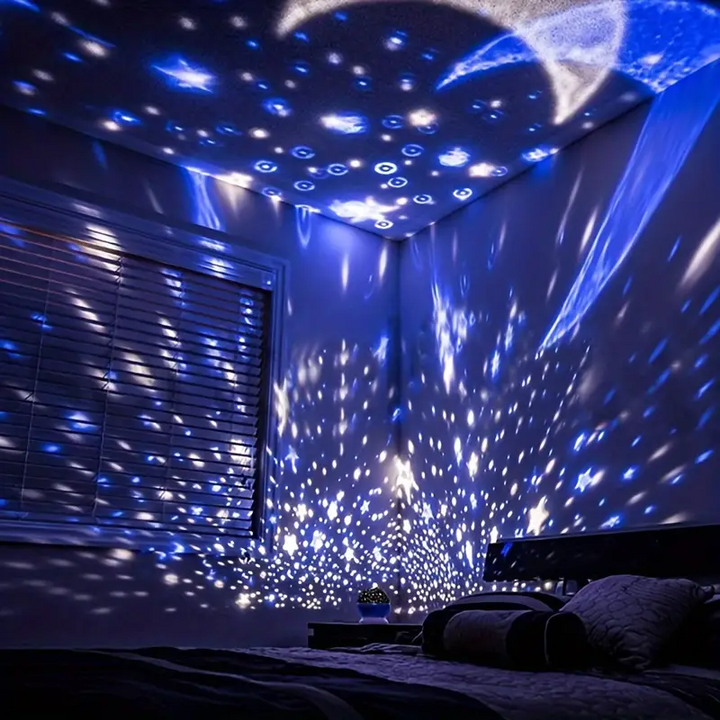 Star Projector Night Lamp - Luna-Blue-Nora Luxe