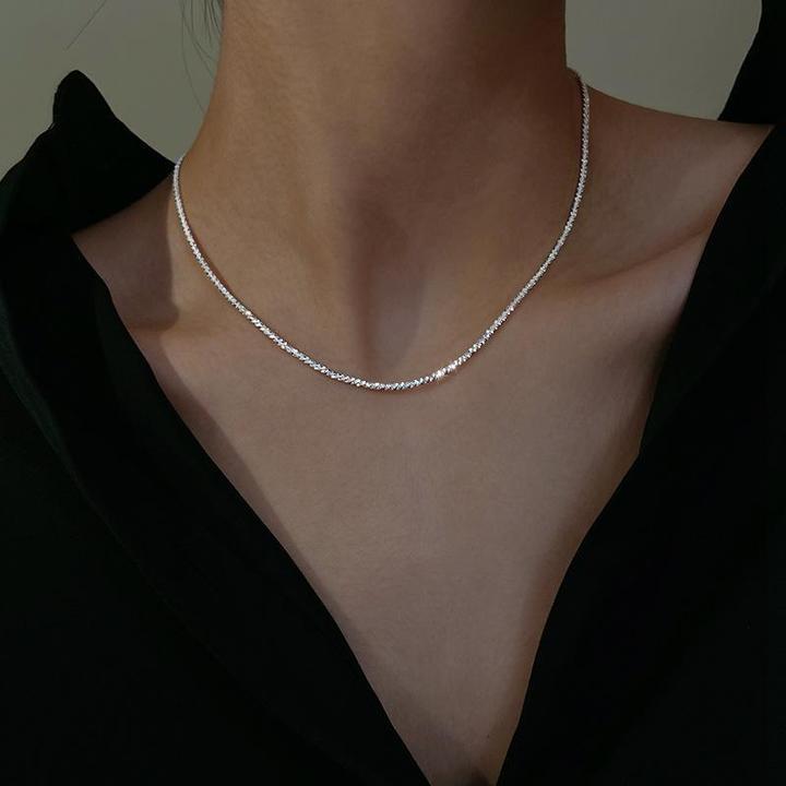 Starlight Necklace Silver Set | Elegant Jewellery-Nora Luxe