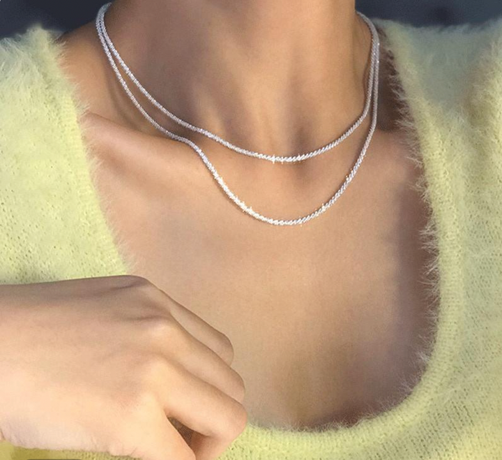 Starlight Necklace Silver Set | Elegant Jewellery-Nora Luxe