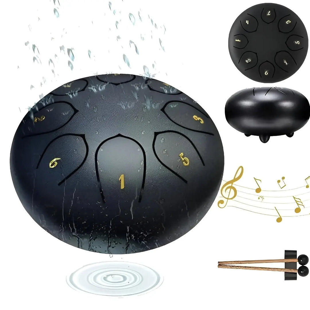 Steel Tongue Drum - SerenityRain-Dark brown-Nora Luxe