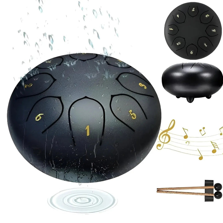 Steel Tongue Drum - SerenityRain-Dark brown-Nora Luxe