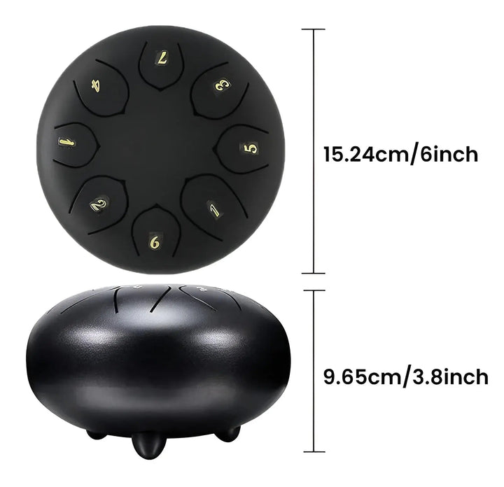 Steel Tongue Drum - SerenityRain-Dark brown-Nora Luxe