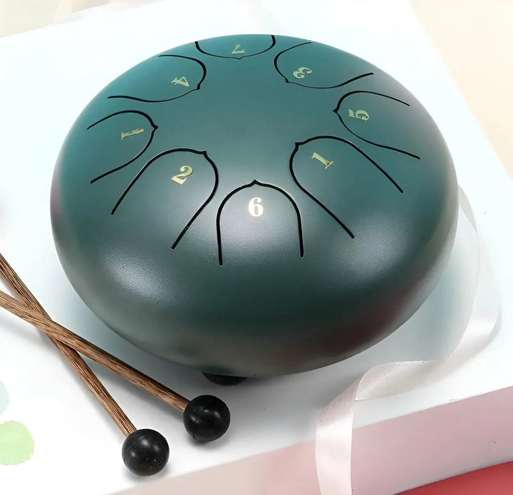 Steel Tongue Drum - SerenityRain-Dark green-Nora Luxe