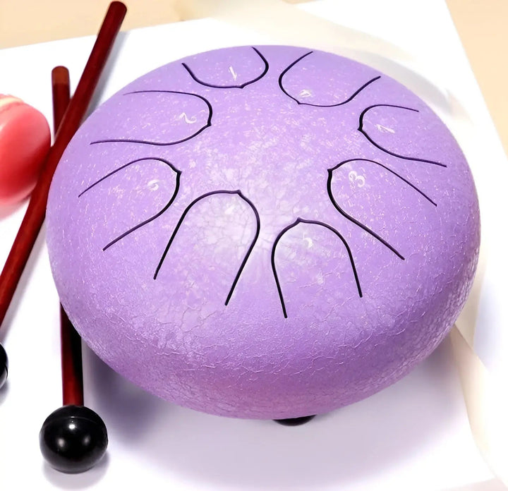 Steel Tongue Drum - SerenityRain-Purple-Nora Luxe