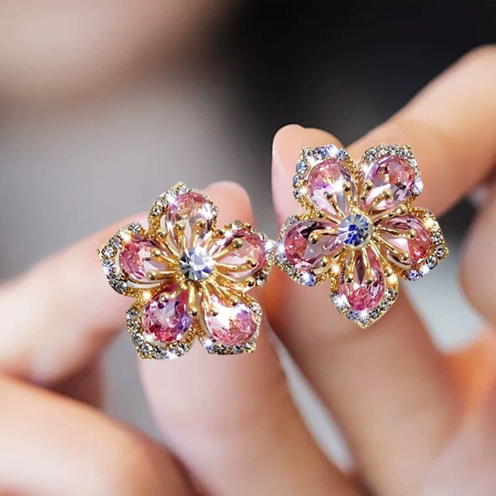 Sterling Zirconia Rainbow Earrings - Jasmin-Nora Luxe