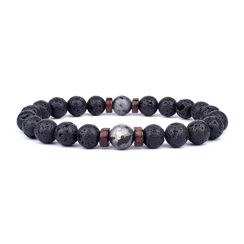 Stone Bracelet | Natural Gemstone Jewellery | Women's Fashion Accessory-Double Silver-S-17cm-Nora Luxe