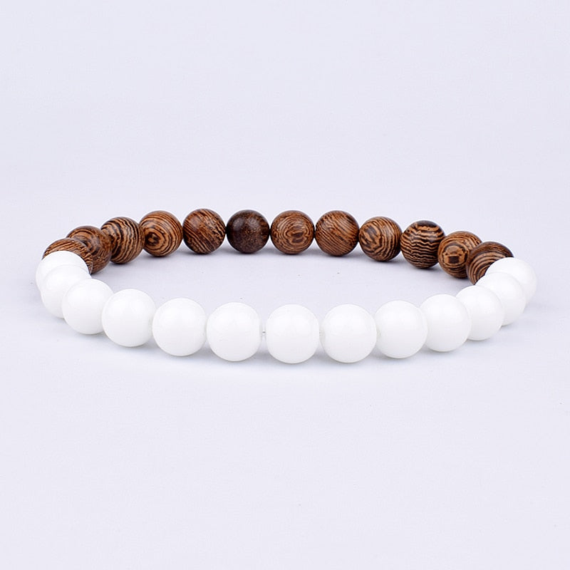 Stone Bracelet | Natural Gemstone Jewellery | Women's Fashion Accessory-Mega Black-S-17cm-Nora Luxe