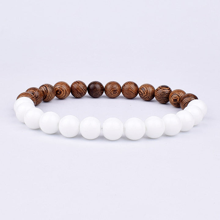 Stone Bracelet | Natural Gemstone Jewellery | Women's Fashion Accessory-Mega Black-S-17cm-Nora Luxe