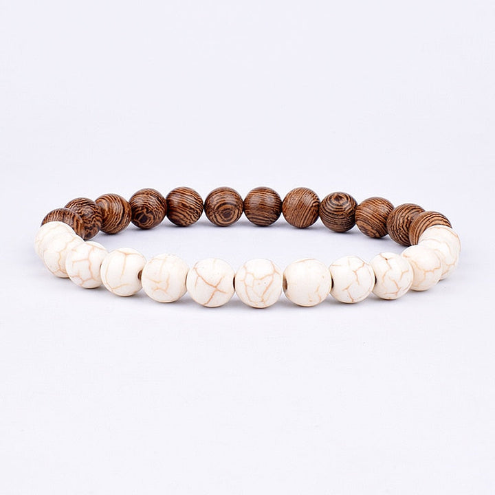 Stone Bracelet | Natural Gemstone Jewellery | Women's Fashion Accessory-Mega Black-S-17cm-Nora Luxe