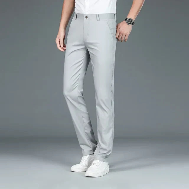 Straight Leg Trousers - Thijs-Gray-29-Nora Luxe