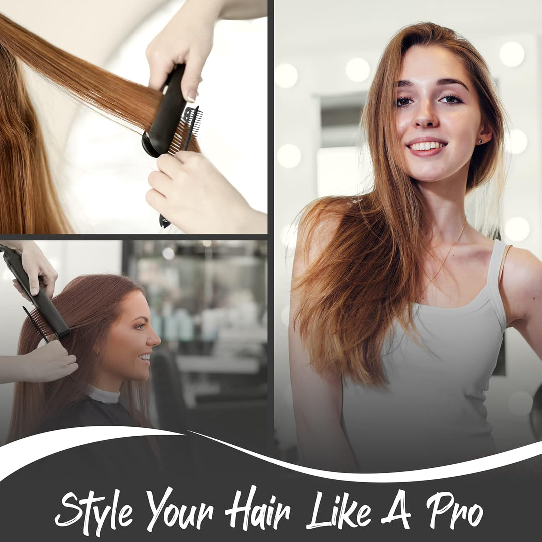 Straightening Comb – Blow Dry Comb for Effortless Hair Styling-Black-Nora Luxe