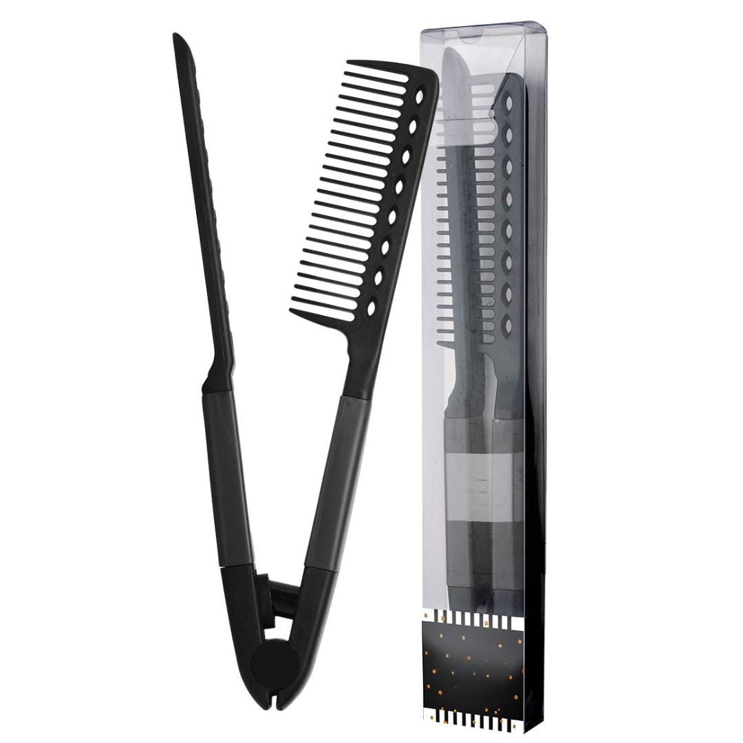 Straightening Comb – Blow Dry Comb for Effortless Hair Styling-Black-Nora Luxe