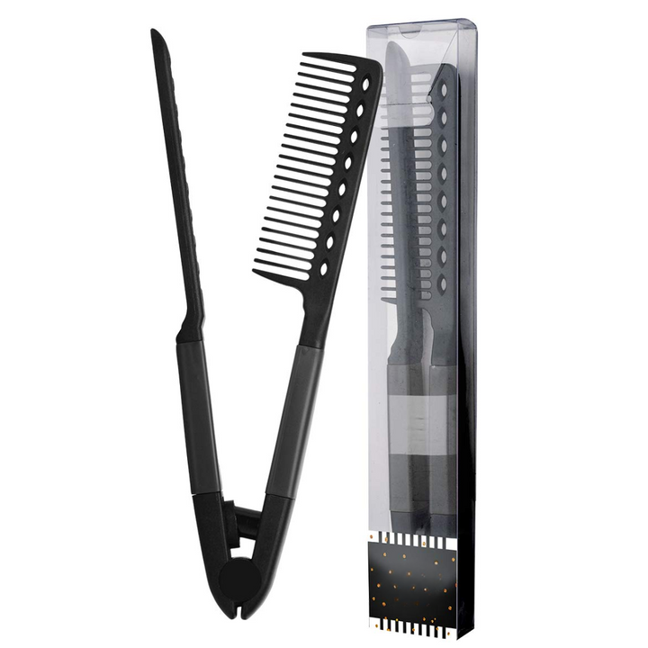 Straightening Comb – Blow Dry Comb for Effortless Hair Styling-Black-Nora Luxe