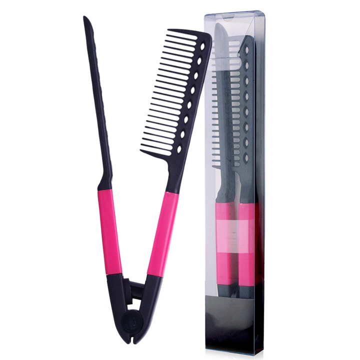 Straightening Comb – Blow Dry Comb for Effortless Hair Styling-Pink-Nora Luxe