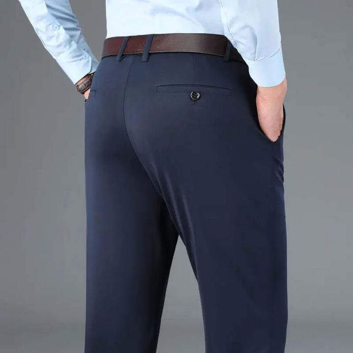 Stretch Men's Trousers - Nikolai-Blue-S-Nora Luxe