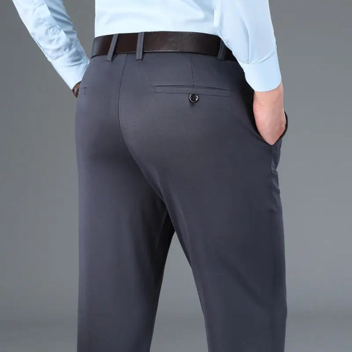 Stretch Men's Trousers - Nikolai-Gray-S-Nora Luxe