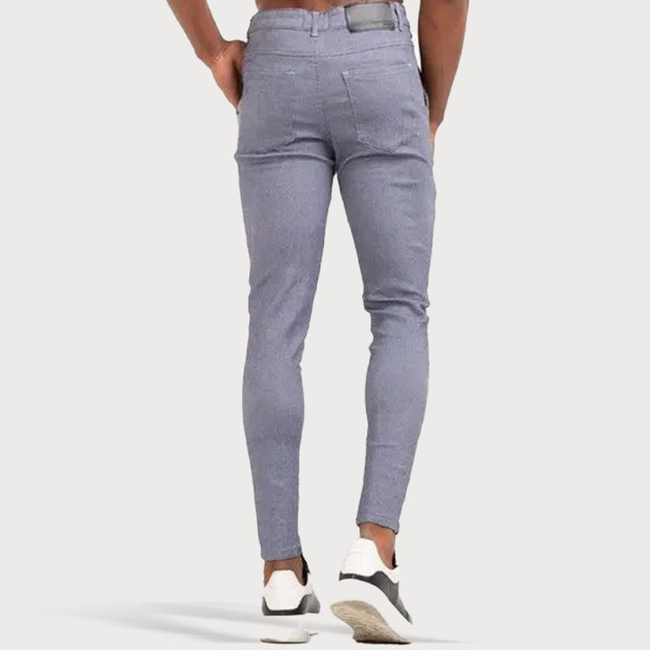 Stretch Men’s Trousers - Oliver-Blue-28-Nora Luxe