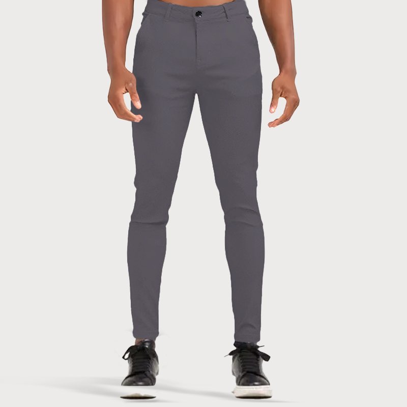 Stretch Men’s Trousers - Oliver-Gray-28-Nora Luxe