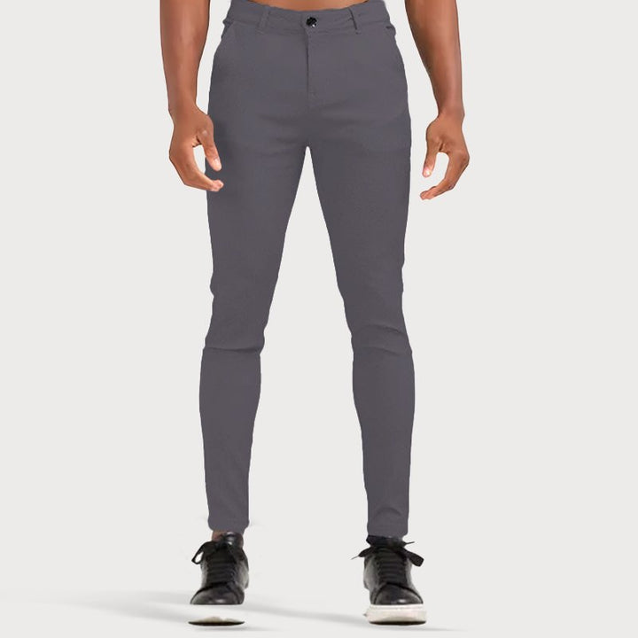 Stretch Men’s Trousers - Oliver-Gray-28-Nora Luxe