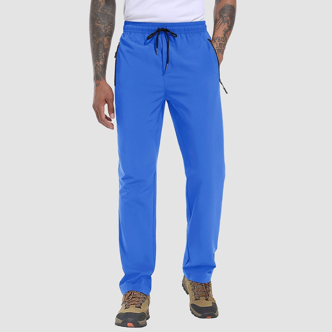 Stretch & Quick-Drying Men's Outdoor Trousers - FlexiTrek-Light Blue-S-Nora Luxe