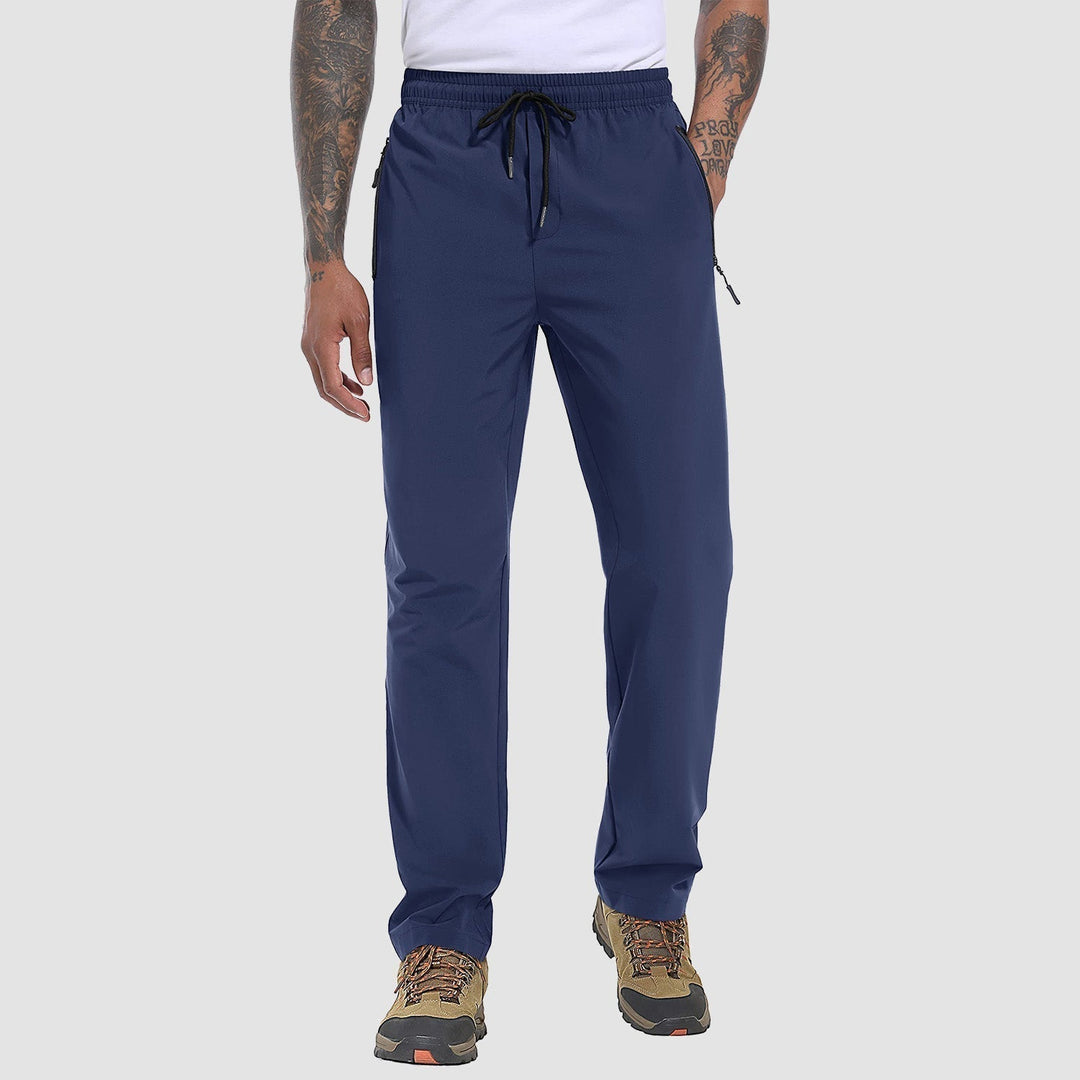 Stretch & Quick-Drying Men's Outdoor Trousers - FlexiTrek-Marine-S-Nora Luxe