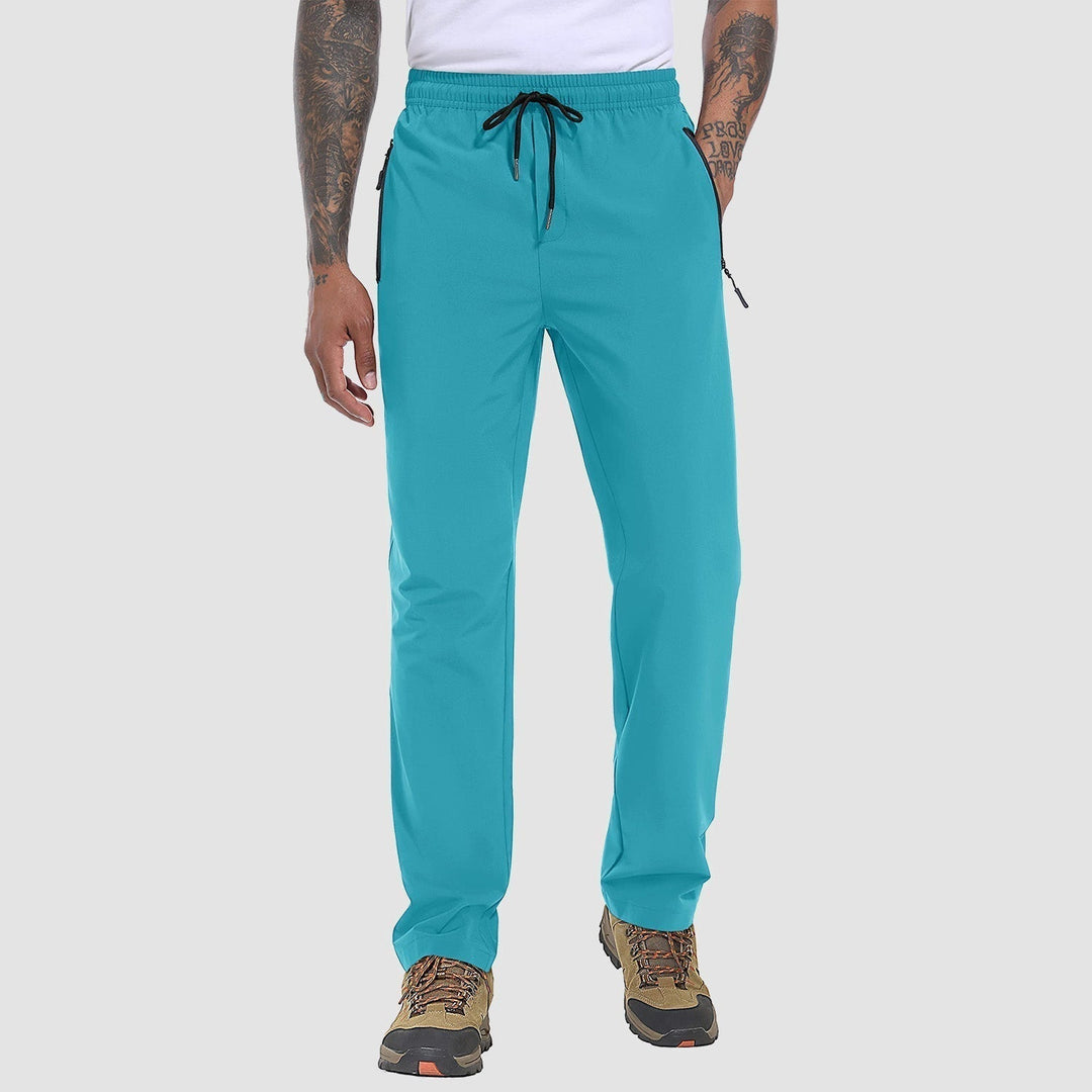 Stretch & Quick-Drying Men's Outdoor Trousers - FlexiTrek-More Blue-S-Nora Luxe