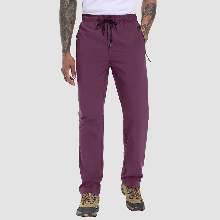 Stretch & Quick-Drying Men's Outdoor Trousers - FlexiTrek-Purple-S-Nora Luxe