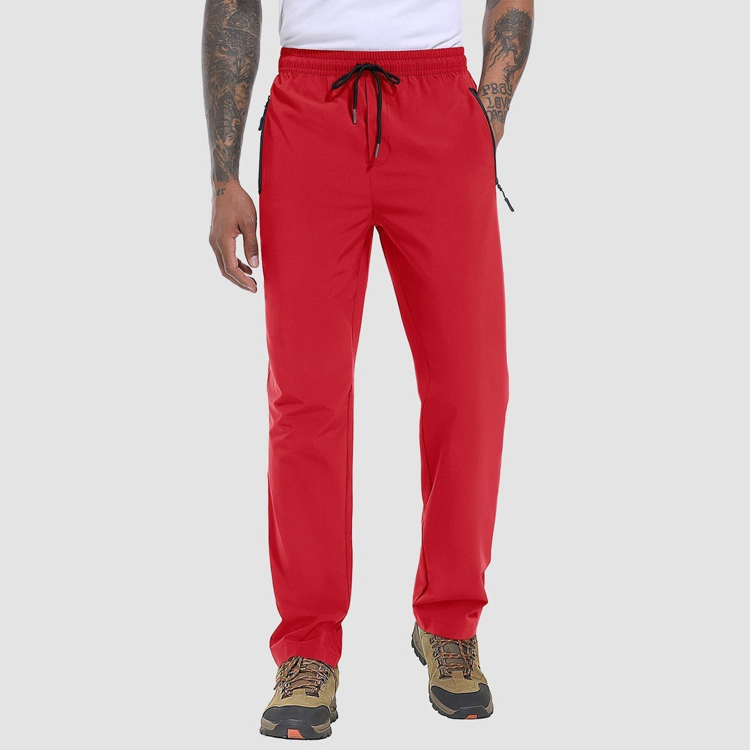 Stretch & Quick-Drying Men's Outdoor Trousers - FlexiTrek-Red-S-Nora Luxe