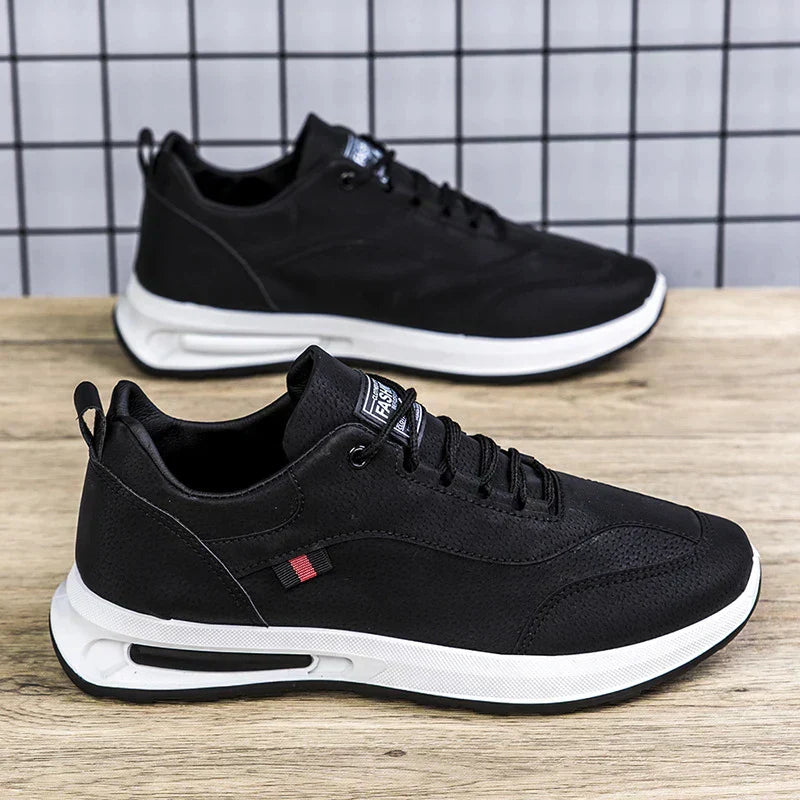 StridePro Comfort | Casual Orthopaedic Men's Trainer-Black-7-Nora Luxe