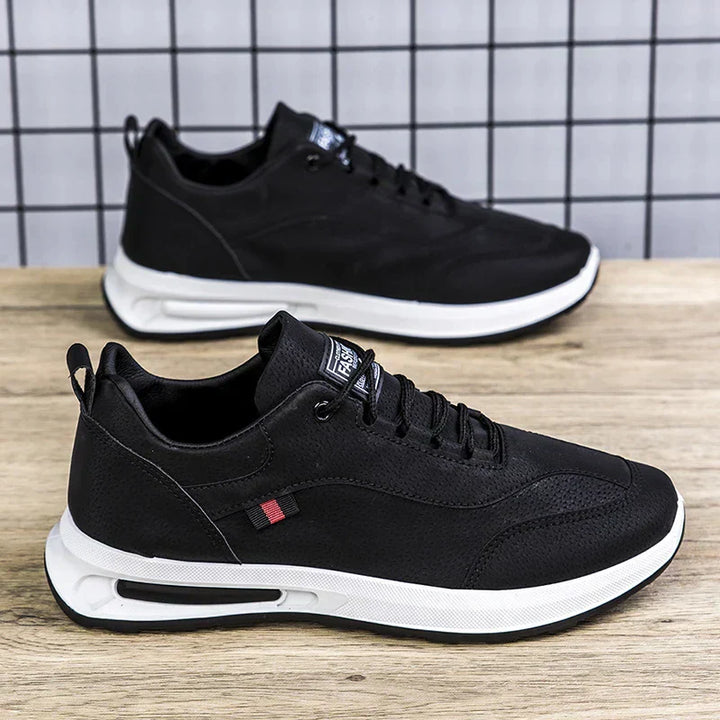 StridePro Comfort | Casual Orthopaedic Men's Trainer-Black-7-Nora Luxe