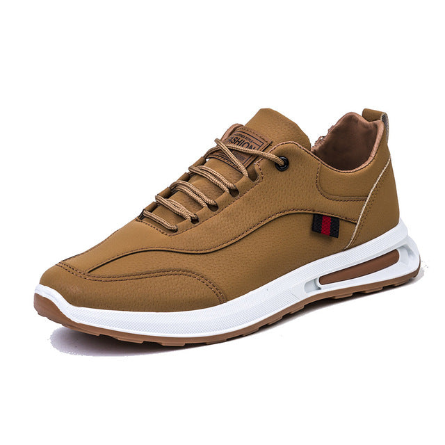 StridePro Comfort | Casual Orthopaedic Men's Trainer-Khaki-7-Nora Luxe