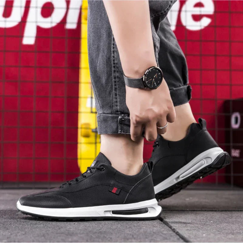 StridePro Comfort | Casual Orthopaedic Men's Trainer-Khaki-7-Nora Luxe