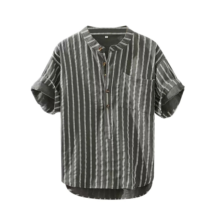 Striped Men's Summer Shirt – Jesse-Green-S-State of Style