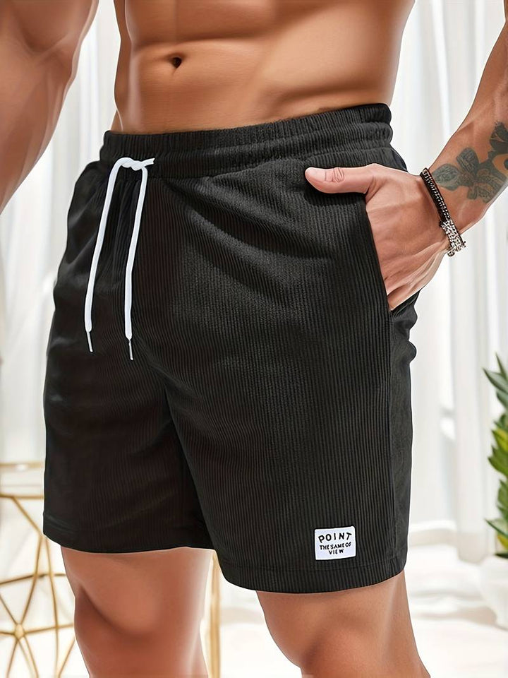 Striped Shorts for Men – Luca-Black-S-Nora Luxe