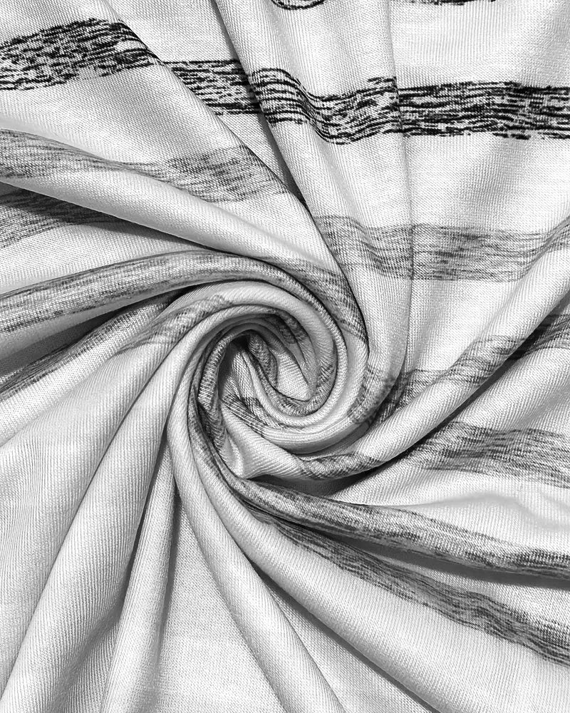 Striped women's T-shirt with round neckline & gradient – Melia-Light pink-S-Nora Luxe