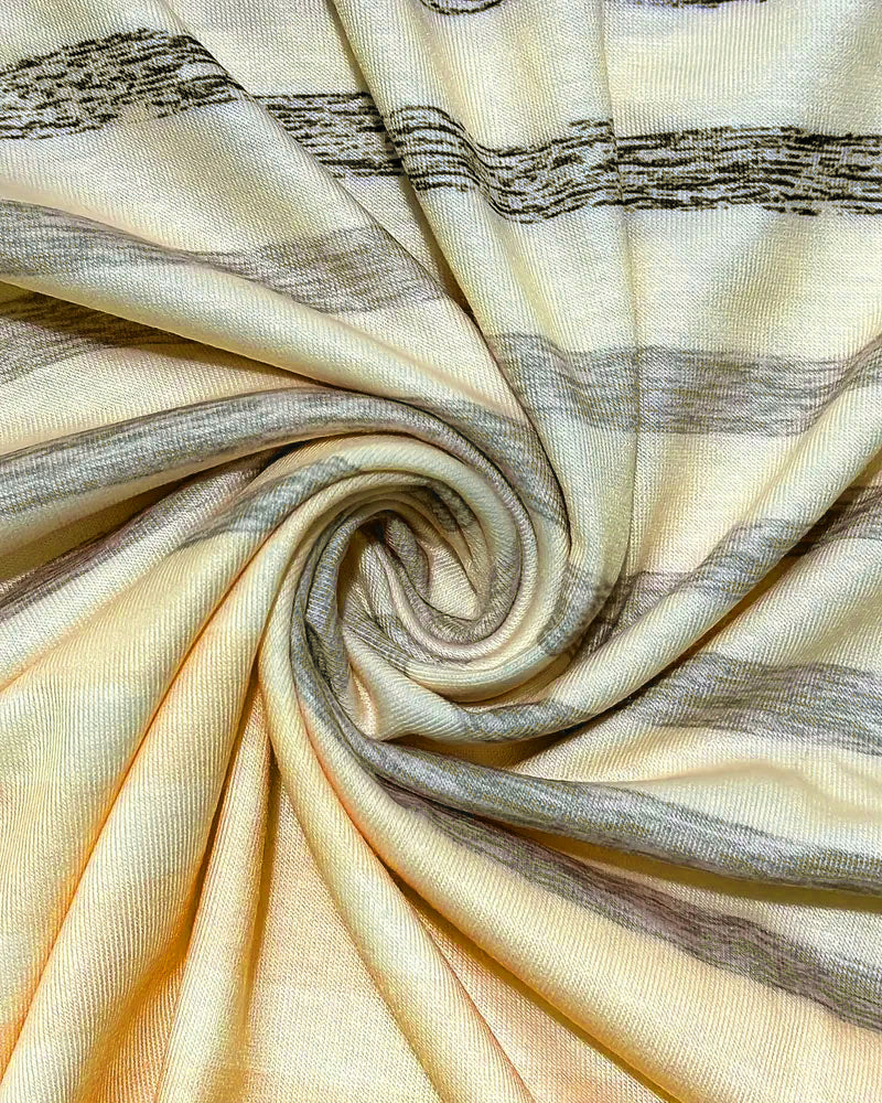 Striped women's T-shirt with round neckline & gradient – Melia-Light pink-S-Nora Luxe