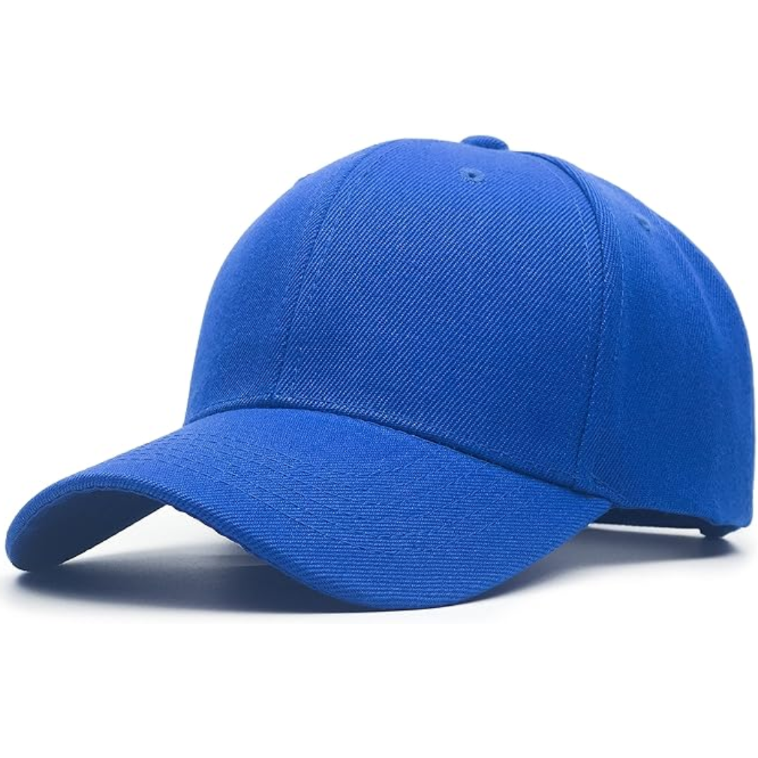 Structured Adjustable Baseball Cap - Alex-Blue-Nora Luxe