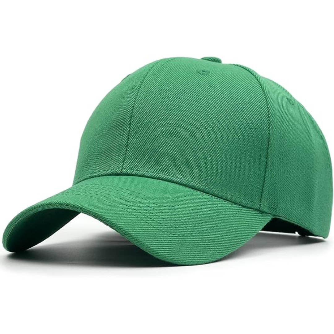 Structured Adjustable Baseball Cap - Alex-Green-Nora Luxe