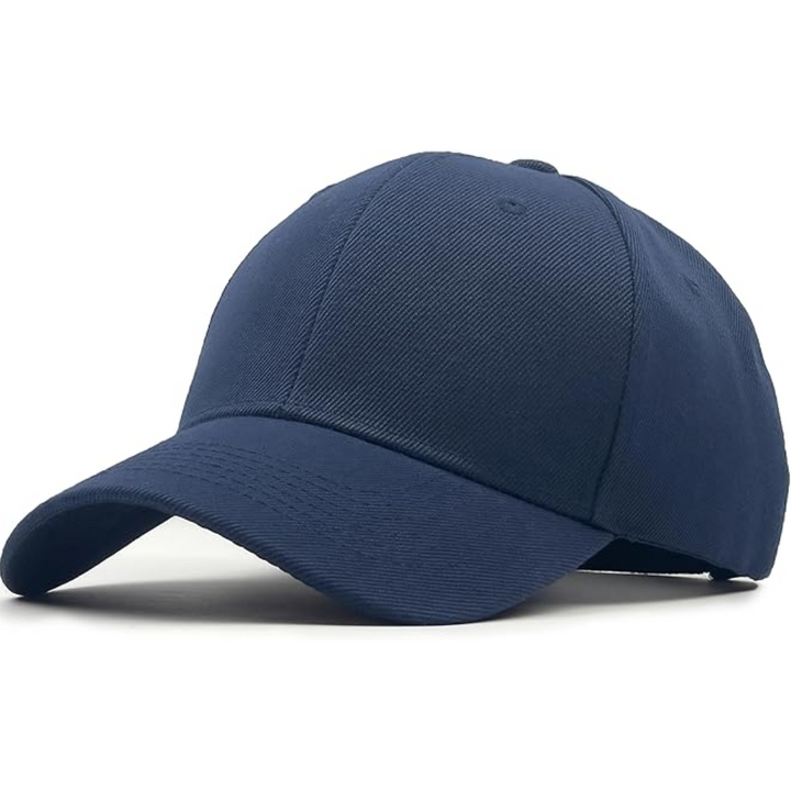 Structured Adjustable Baseball Cap - Alex-Marine blue-Nora Luxe