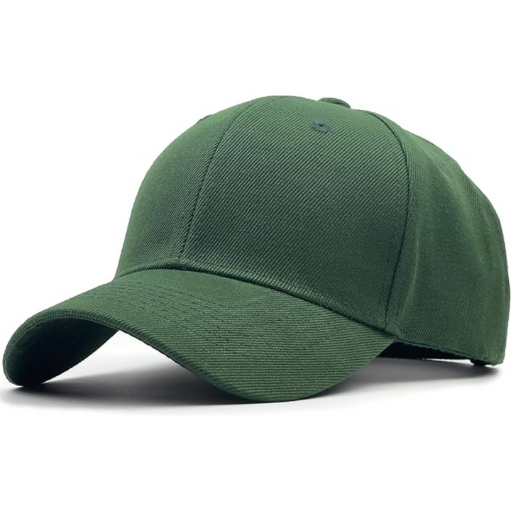 Structured Adjustable Baseball Cap - Alex-Olive green-Nora Luxe