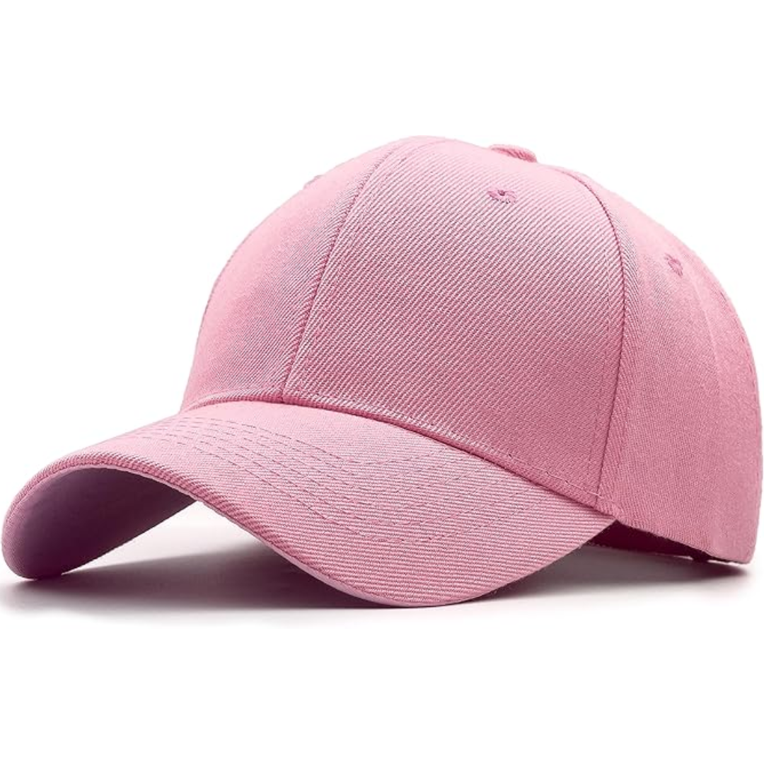 Structured Adjustable Baseball Cap - Alex-Pink-Nora Luxe