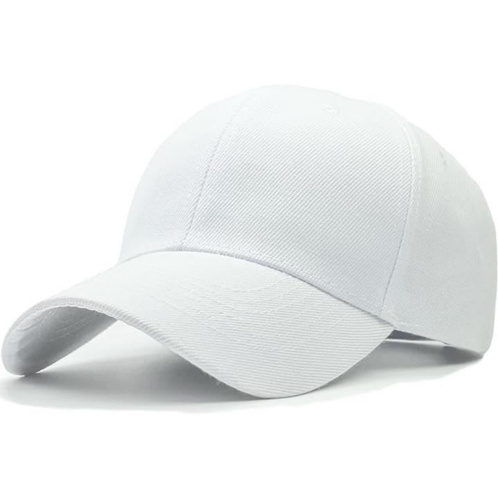 Structured Adjustable Baseball Cap - Alex-White-Nora Luxe