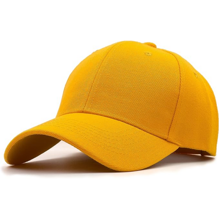 Structured Adjustable Baseball Cap - Alex-Yellow-Nora Luxe