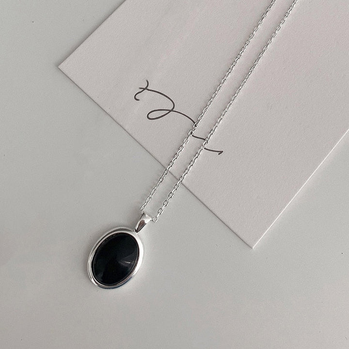 Stunning Black Opal Necklace-Nora Luxe