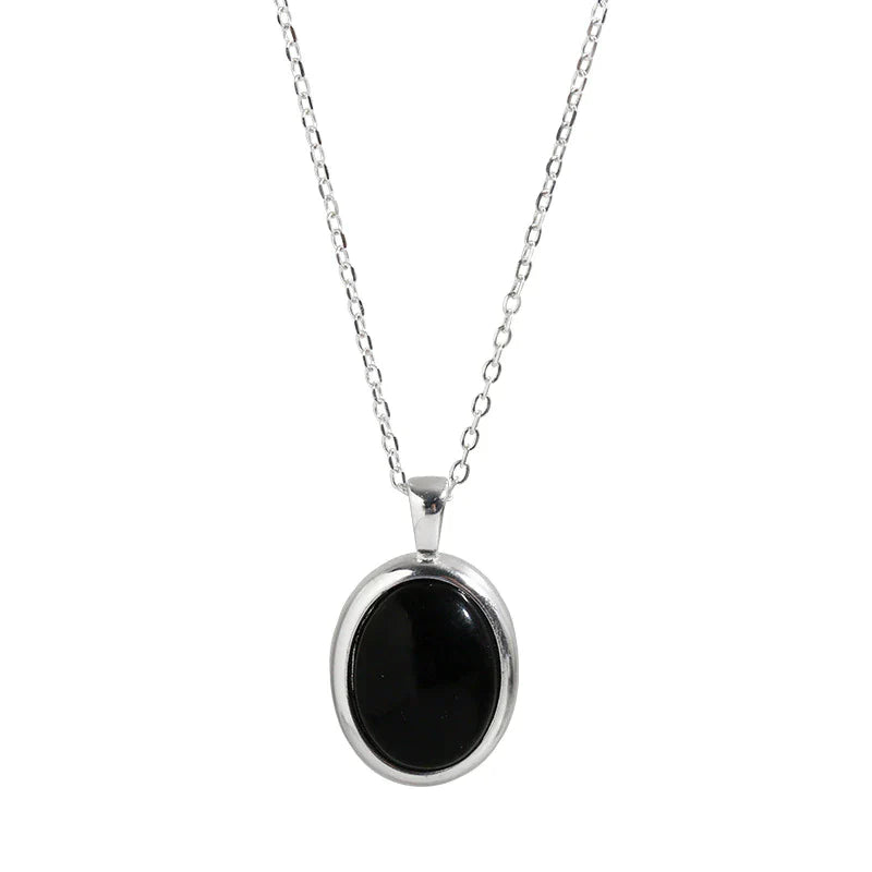 Stunning Black Opal Necklace-Nora Luxe